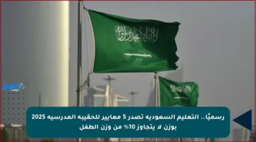 رسميًا.. التعليم السعودية تصدر 5 معايير للحقيبة المدرسية 2025 بوزن لا يتجاوز 10% من وزن الطفل